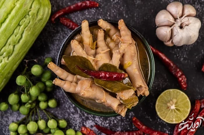 نحوه پاک کردن پای مرغ